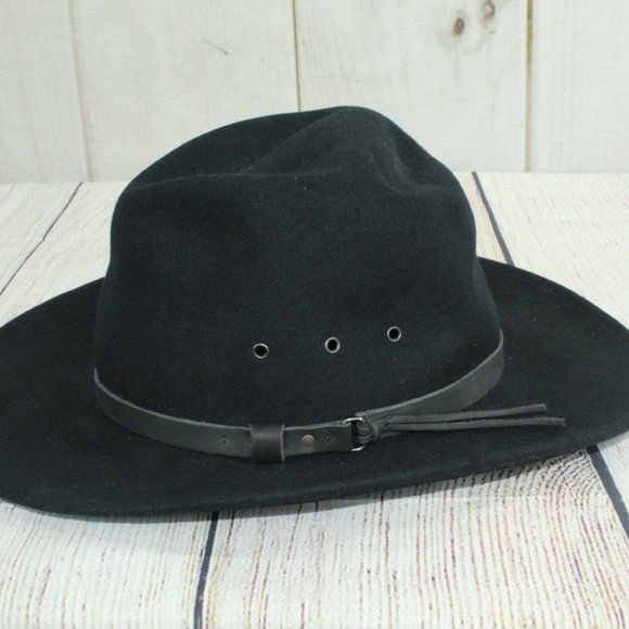 Unknown Men's Black Felt Western Hat Size L - Picture 8 of 8
